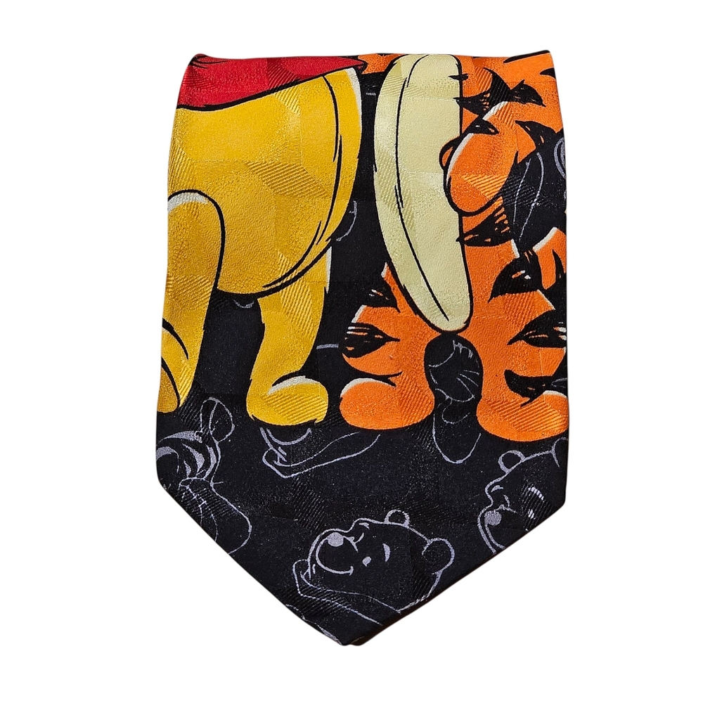 Winnie the Pooh Black and Orange Tie - Picture 3 of 11